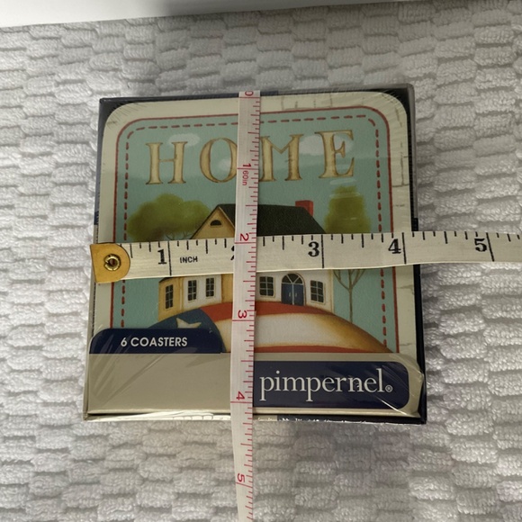 Pimpernel Set of 6 Coasters - HOME - New in Box - Picture 9 of 9